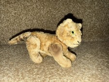 Steiff Vintage Mohair Lion Cub Small No Tags Or Buttons Hard Filling Early