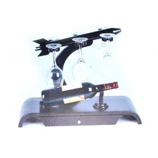 Wooden Wine Bottle Glasses