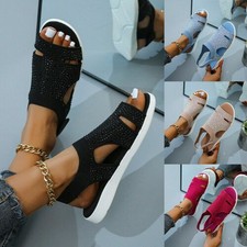 Womens Toe Ankle Strap Wide