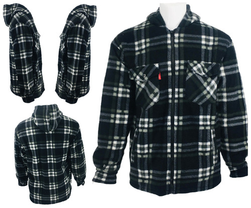Hooded fleece padded - fleece,