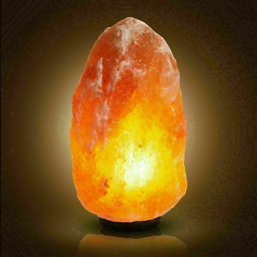 Himalayan salt lamp - lamp, crystal