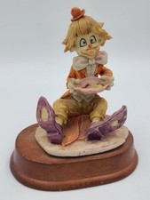 Vintage Resin Clown Holding