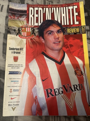 Sunderland arsenal programme - v,