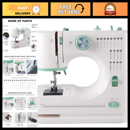 Twin needle sewing machine 16 - sewing, machine,