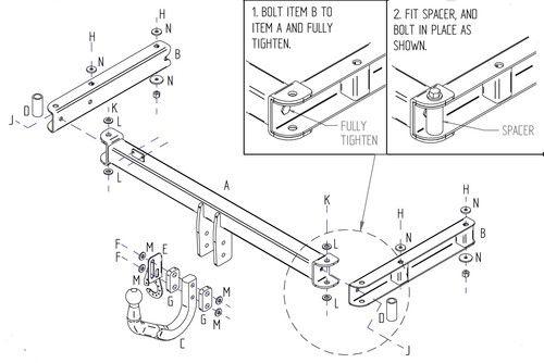 Towtrust swan neck automotive - swan,