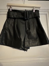 WOMENS ZARA BELTED SHORTS SIZE XS