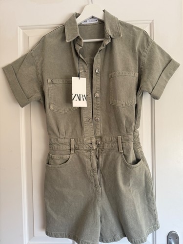 Zara denim playsuit new with - denim,
