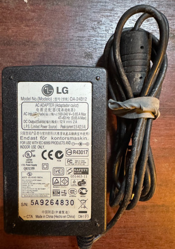 Genuine 12v 2a - lg,