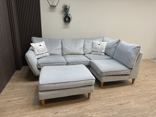 Light grey plush - , l-shape