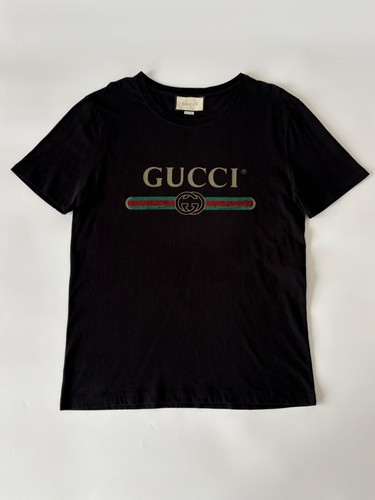 Gucci logo washed print - gucci,