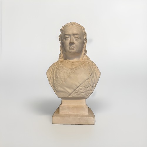 Queen victoria plaster bust - plaster,