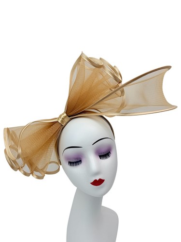Large flower feather hair hat - hair,