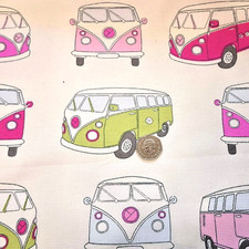 100% Cotton Duck- VW Camper