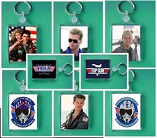  Classic 1980s Movie/Flim TOP GUN  Photo Keyring, bag tag