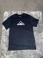 Nike Trail Running T-shirt Men’s Medium Black Reflective Centre Swoosh