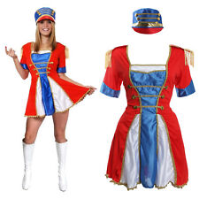 LADIES TOY SOLDIER COSTUME WOMEN'S MAJORETTE NUTCRACKER FANCY DRESS CHRISTMAS