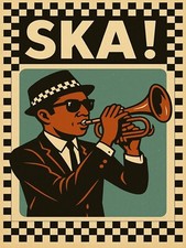 Ska Vintage metal wall sign