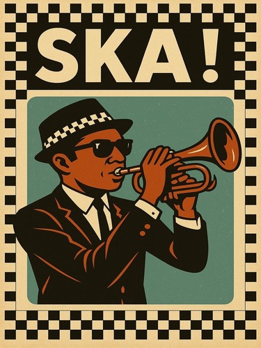 Ska vintage metal - vintage, sign