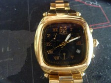 Gents Aston Gerard Gold Plated Chronograph Watch.AG70101