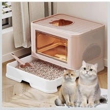 Enclosed Cat Litter Box with