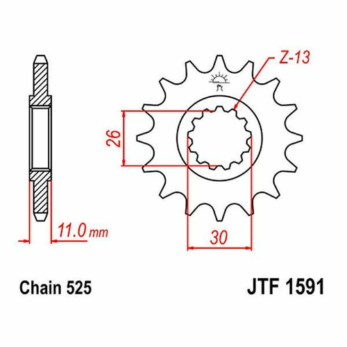 Sprocket z15 525 726 for - 525,