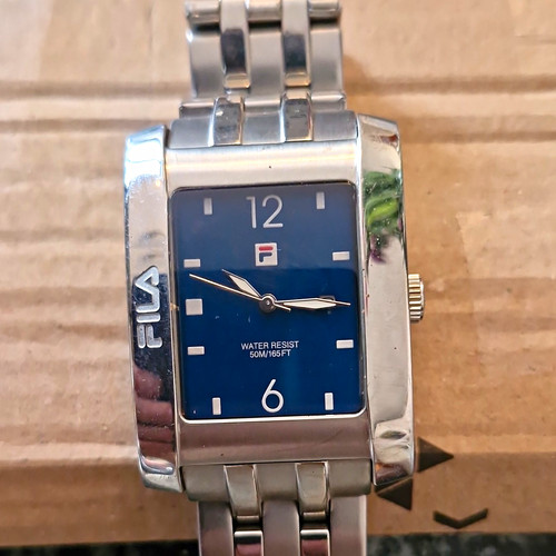 Fila quartz rectangular silver - fila,