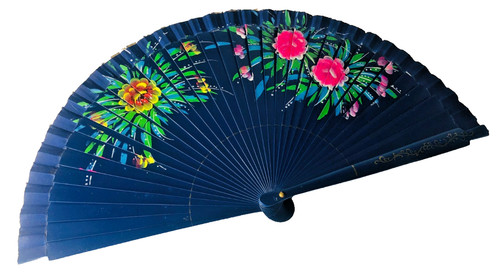 Hand fan portable - fan, blue