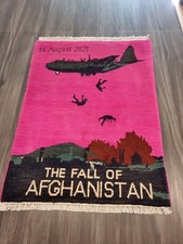 NEW Beautifully Handmade Afghan War Rug  86cm X 63cm