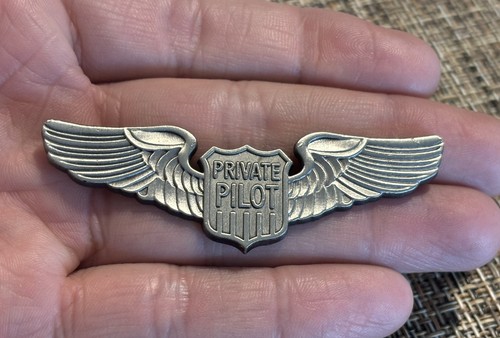 Private pilot wings badge - pilot, pin