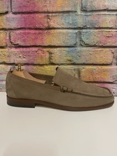 GRENSON Taupe Brown Penny Loafer Designer Shoes 9667 UK 8 G  RRP £200