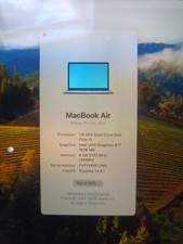 MacBook Air 13-inch 2019 250GB Storage