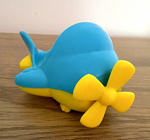 Vintage blue and yellow - blue,