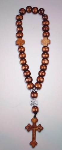 Rosary cross wood bead - bead, car