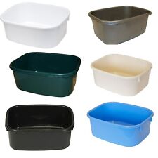 Rectangular Washing Up Bowl Plastic Large Small Oblong Kitchen Sink Colored UK