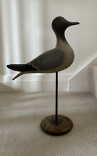 Stunning Vintage Wooden Duck Decoy - Carved And Hand Painted - Mounted on Stand