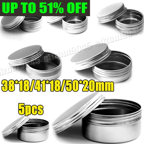 5pcs metal storage tin jar - metal,
