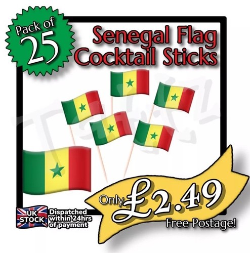 25x senegal flag cocktail - flag,