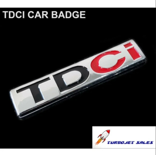 Tdci chrome red - red, badge