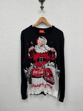 Coca Cola Christmas Jumper Size XL Holidays are Coming Truck Santa Festive New