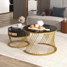 Round Coffee Table Set 2 Piece