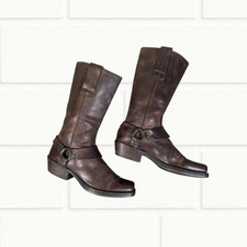 Brown Leather Square Toe