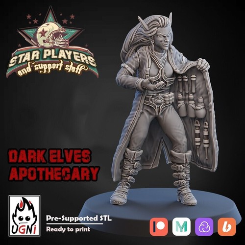 Dark elf apothecary fantasy - elf,