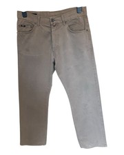 Gant Jason Jeans Mens Waist 32 Leg 30 Beige Straight Leg Summer Casual VGC 