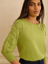 Love & Roses Lime Green Knit