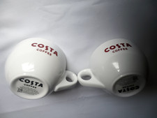 2 x Costa Coffee Cups , white