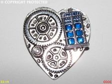 Steampunk pin badge brooch