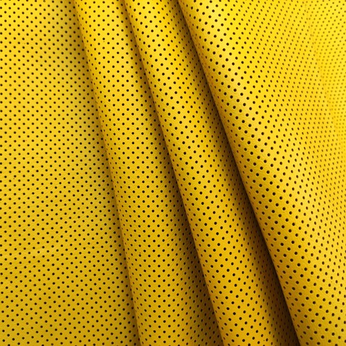 Perforated mustard yellow
