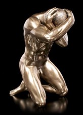Male nude figure - figure, kneeling