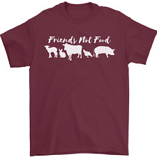 Vegan Animals Are Friends Not Food Mens T-Shirt 100% Cotton