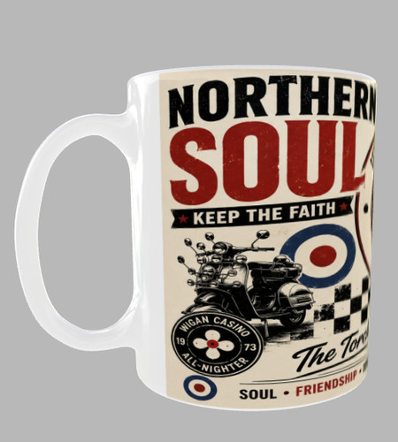 Northern soul mug 11oz - soul, wigan